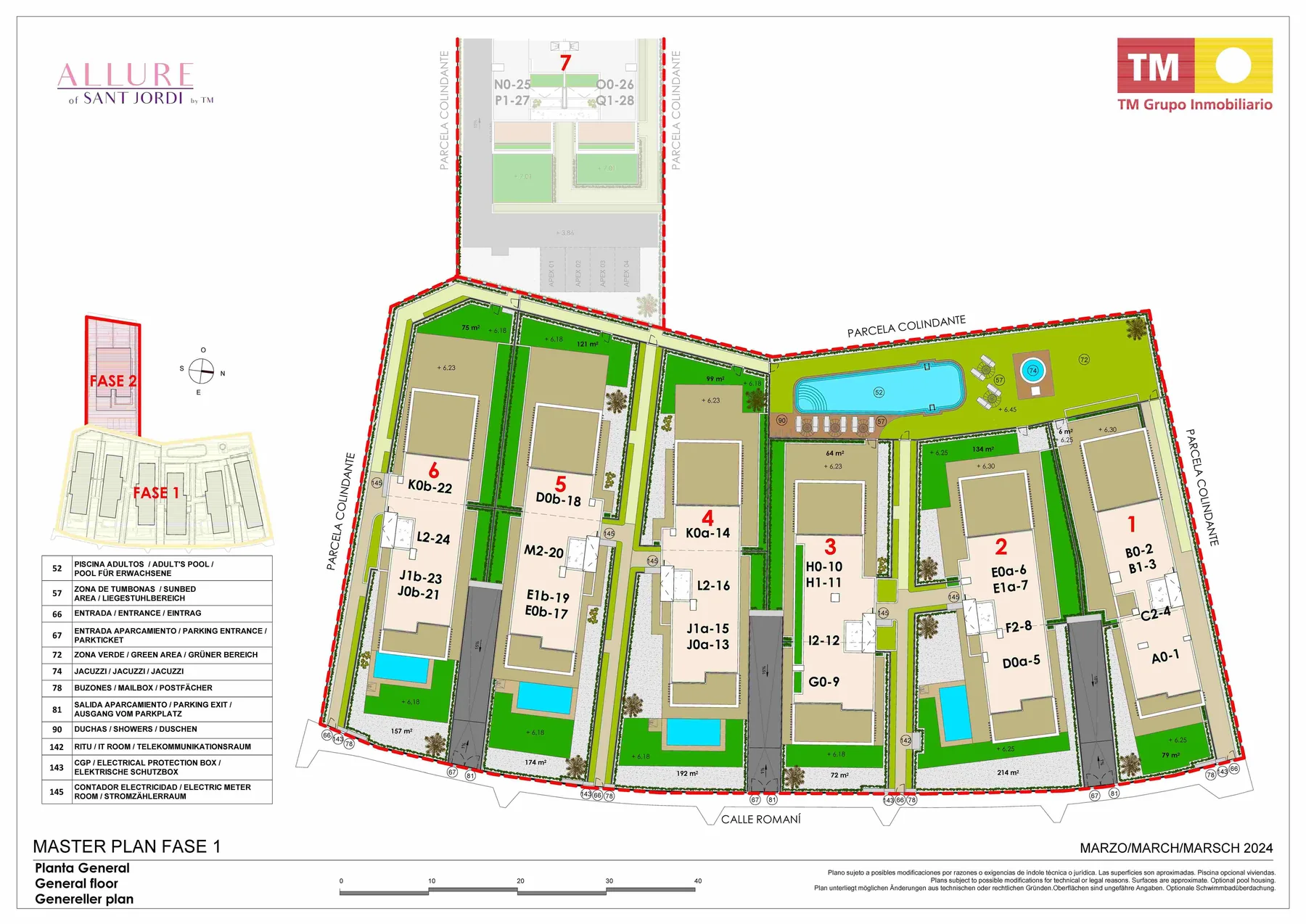 Plano general del residencial Allure of Sant Jordi